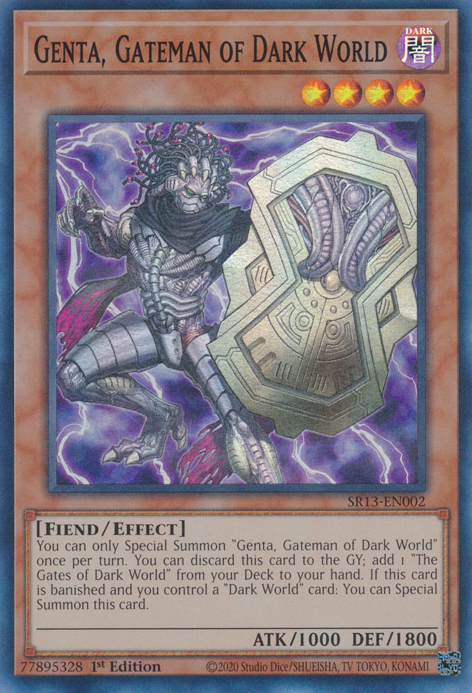 Genta, Gateman of Dark World [SR13-EN002] Super Rare | Exor Games Summserside