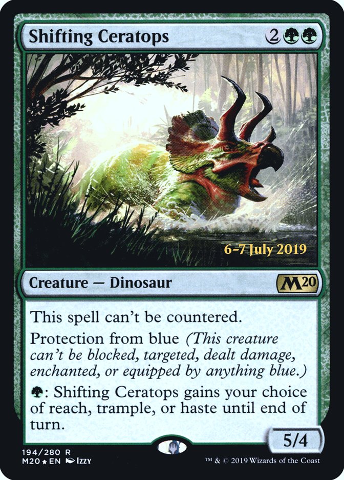 Shifting Ceratops  [Core Set 2020 Prerelease Promos] | Exor Games Summserside