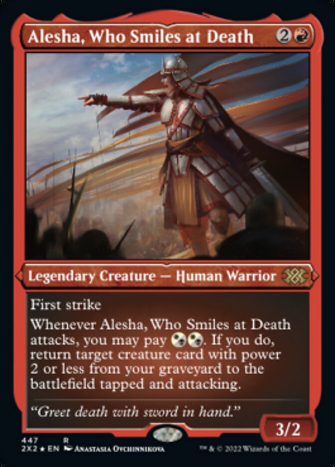 Alesha, Who Smiles at Death (Foil Etched) [Double Masters 2022] | Exor Games Summserside