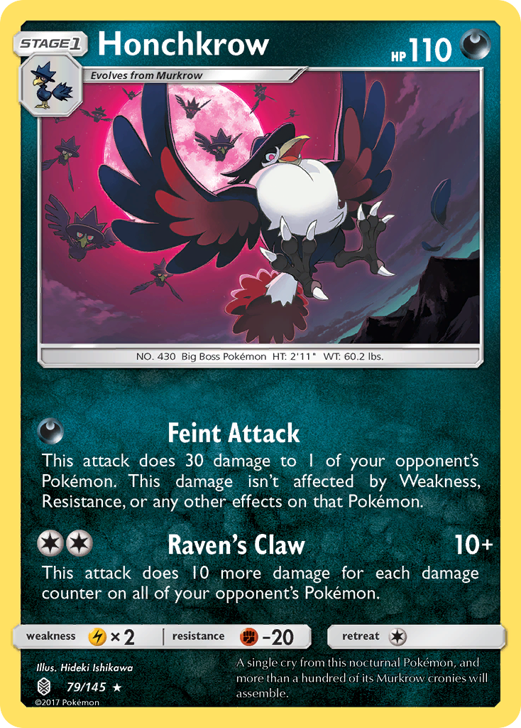 Honchkrow (79/145) [Sun & Moon: Guardians Rising] | Exor Games Summserside