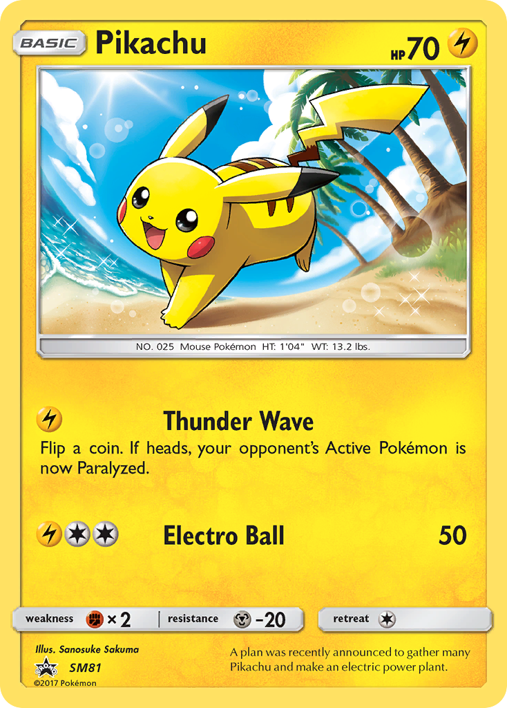 Pikachu (SM81) [Sun & Moon: Black Star Promos] | Exor Games Summserside