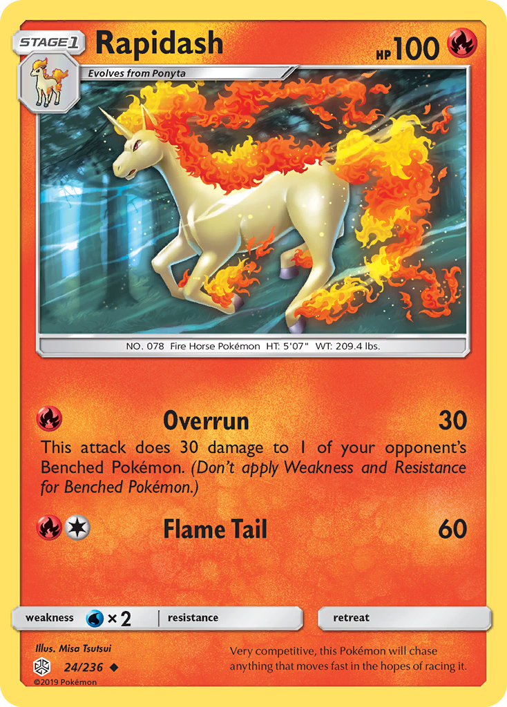 Rapidash (24/236) [Sun & Moon: Cosmic Eclipse] | Exor Games Summserside