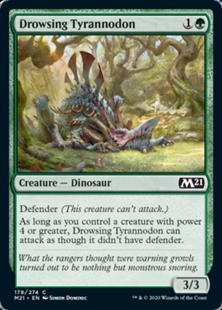 Drowsing Tyrannodon [Core Set 2021] | Exor Games Summserside