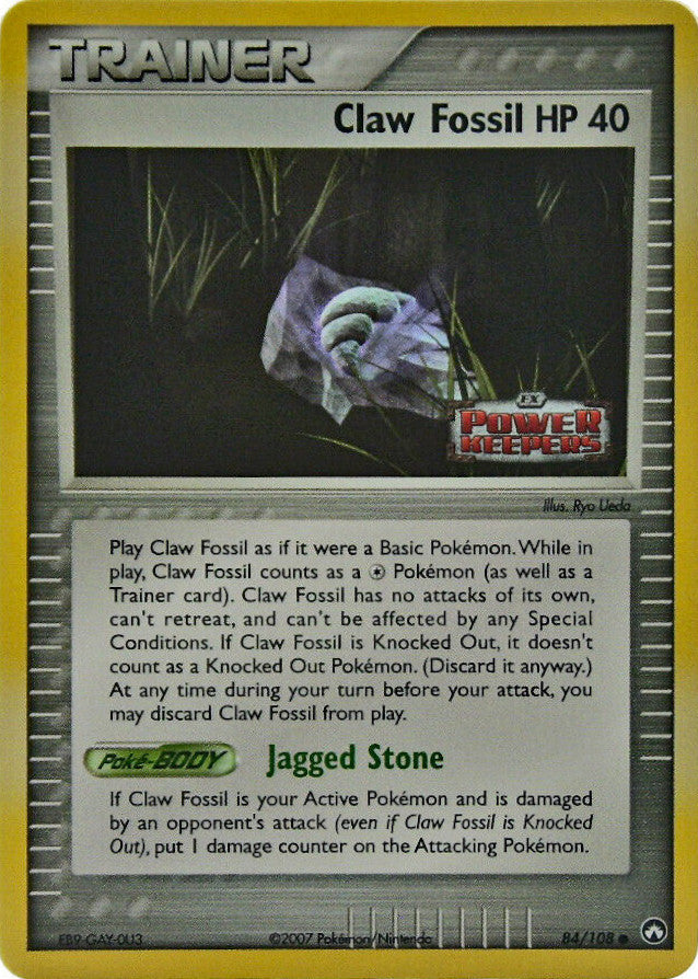 Claw Fossil (84/108) (Stamped) [EX: Power Keepers] | Exor Games Summserside