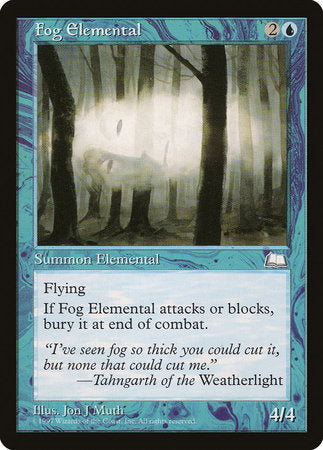 Fog Elemental [Weatherlight] | Exor Games Summserside