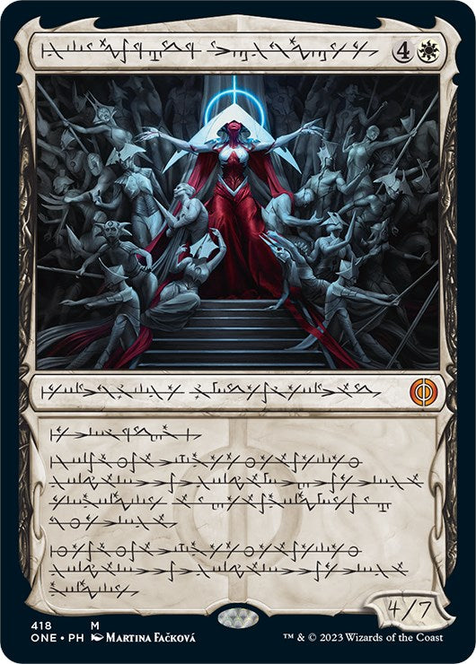 Elesh Norn, Mother of Machines (Phyrexian Step-and-Compleat Foil) [Phyrexia: All Will Be One] | Exor Games Summserside