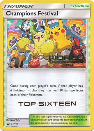 Champions Festival(SM148) (2018 Top Sixteen) [Sun & Moon: Black Star Promos] | Exor Games Summserside