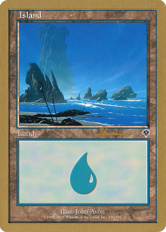 Island (ar336) (Antoine Ruel) [World Championship Decks 2001] | Exor Games Summserside