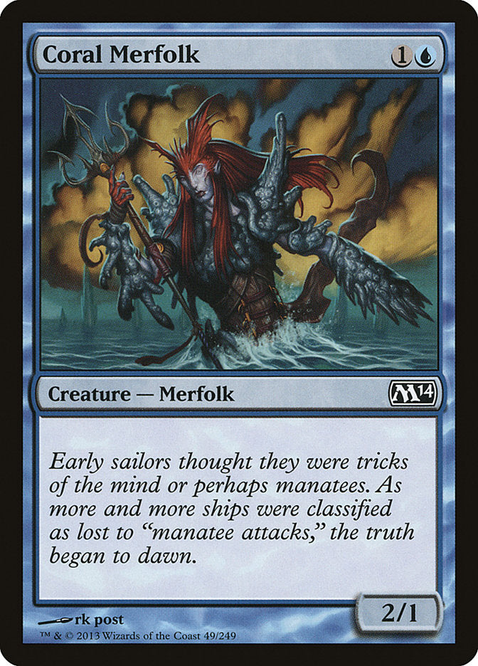 Coral Merfolk [Magic 2014] | Exor Games Summserside