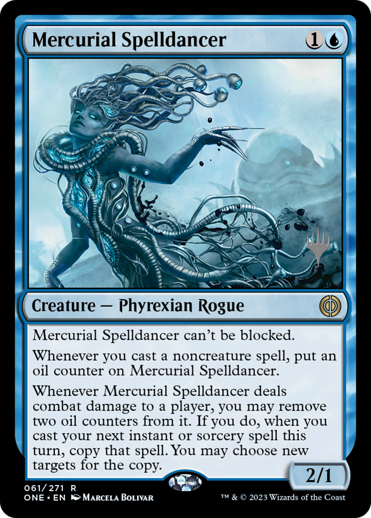 Mercurial Spelldancer (Promo Pack) [Phyrexia: All Will Be One Promos] | Exor Games Summserside