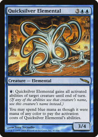 Quicksilver Elemental [Mirrodin] | Exor Games Summserside