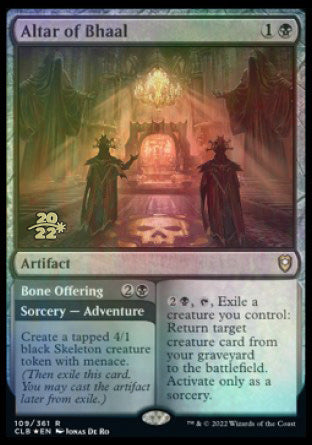 Altar of Bhaal // Bone Offering [Commander Legends: Battle for Baldur's Gate Prerelease Promos] | Exor Games Summserside