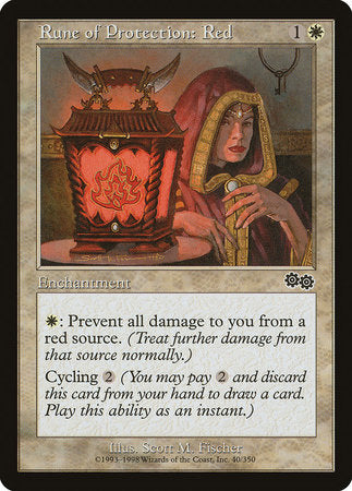 Rune of Protection: Red [Urza's Saga] | Exor Games Summserside