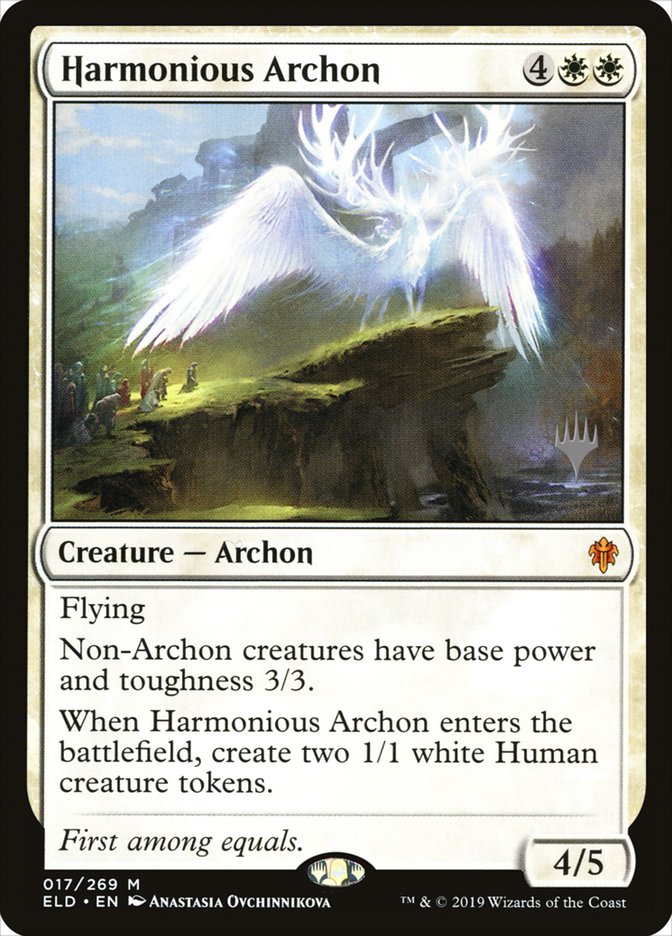 Harmonious Archon (Promo Pack) [Throne of Eldraine Promos] | Exor Games Summserside