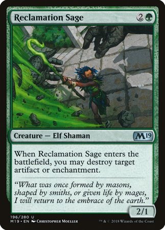 Reclamation Sage [Core Set 2019] | Exor Games Summserside
