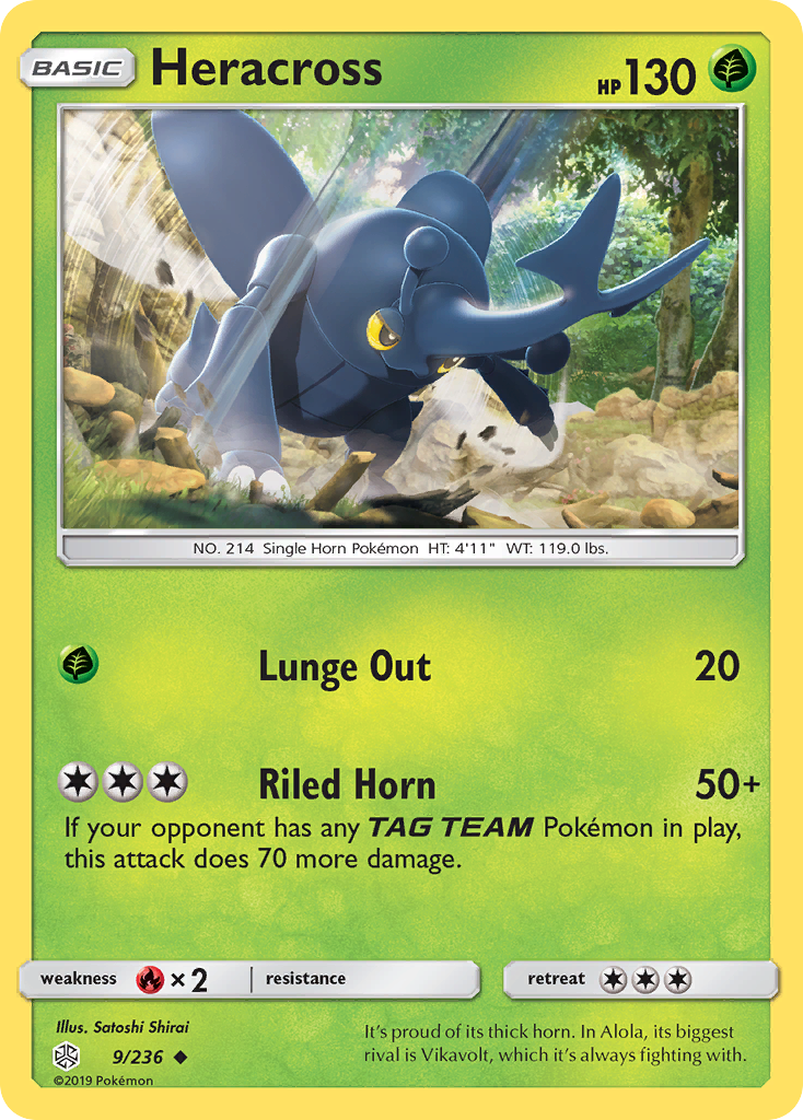 Heracross (9/236) [Sun & Moon: Cosmic Eclipse] | Exor Games Summserside