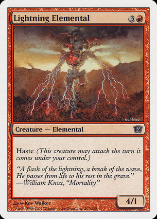 Lightning Elemental [Ninth Edition] | Exor Games Summserside