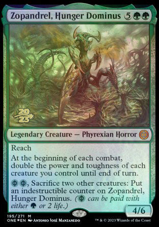 Zopandrel, Hunger Dominus [Phyrexia: All Will Be One Prerelease Promos] | Exor Games Summserside