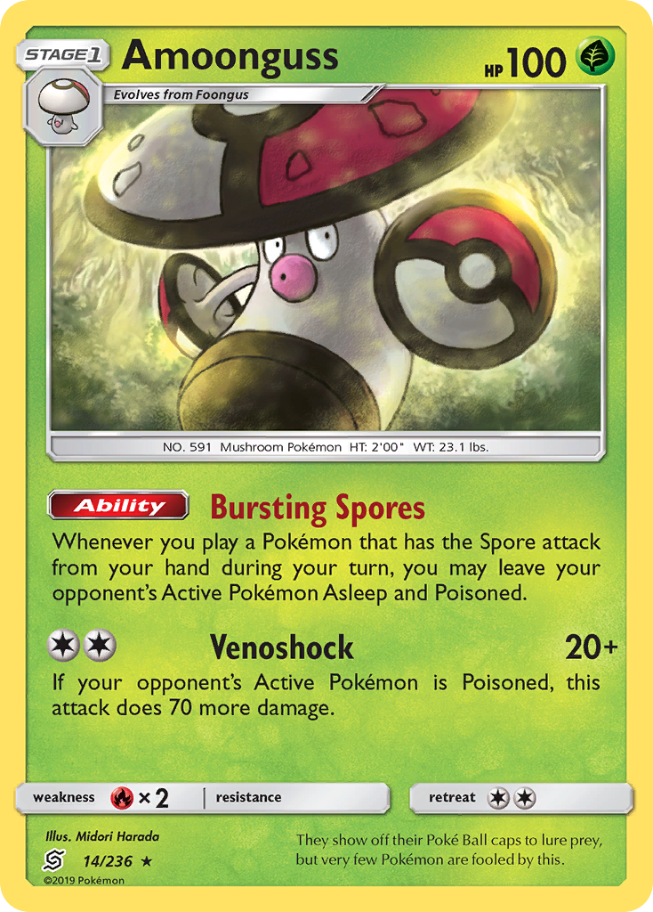 Amoonguss (14/236) [Sun & Moon: Unified Minds] | Exor Games Summserside