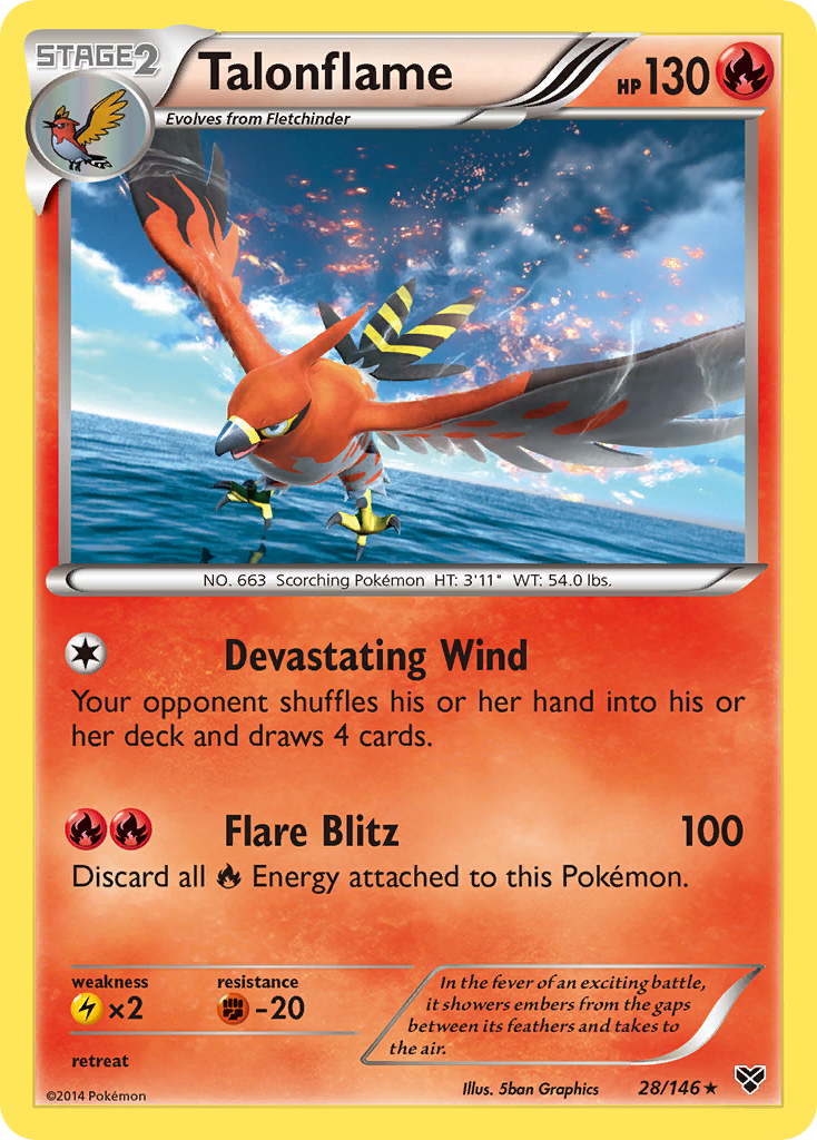 Talonflame (28/146) [XY: Base Set] | Exor Games Summserside