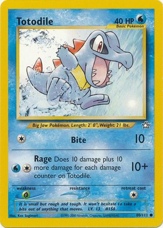 Totodile (80/111) [Neo Genesis Unlimited] | Exor Games Summserside