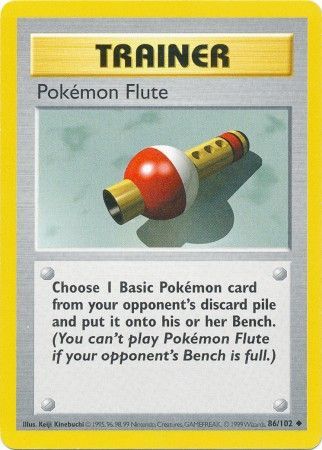 Pokemon Flute (86/102) [Base Set Shadowless Unlimited] | Exor Games Summserside