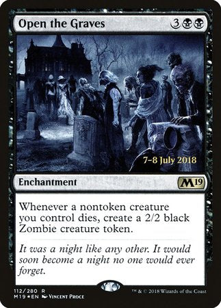 Open the Graves [Core Set 2019 Promos] | Exor Games Summserside