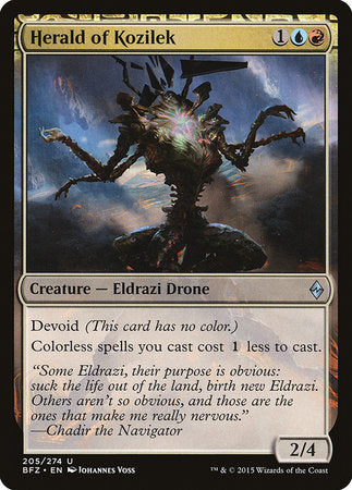 Herald of Kozilek [Battle for Zendikar] | Exor Games Summserside