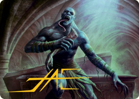 Ghoul Art Card (Gold-Stamped Signature) [Dungeons & Dragons: Adventures in the Forgotten Realms Art Series] | Exor Games Summserside