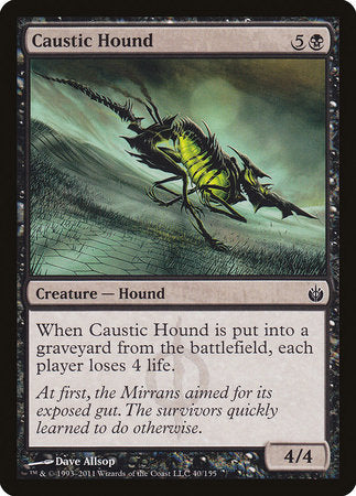 Caustic Hound [Mirrodin Besieged] | Exor Games Summserside