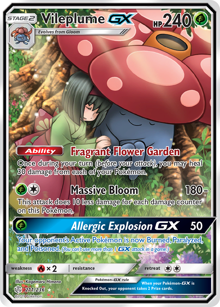 Vileplume GX (211/236) [Sun & Moon: Cosmic Eclipse] | Exor Games Summserside