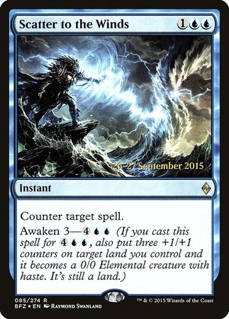 Scatter to the Winds [Battle for Zendikar Promos] | Exor Games Summserside