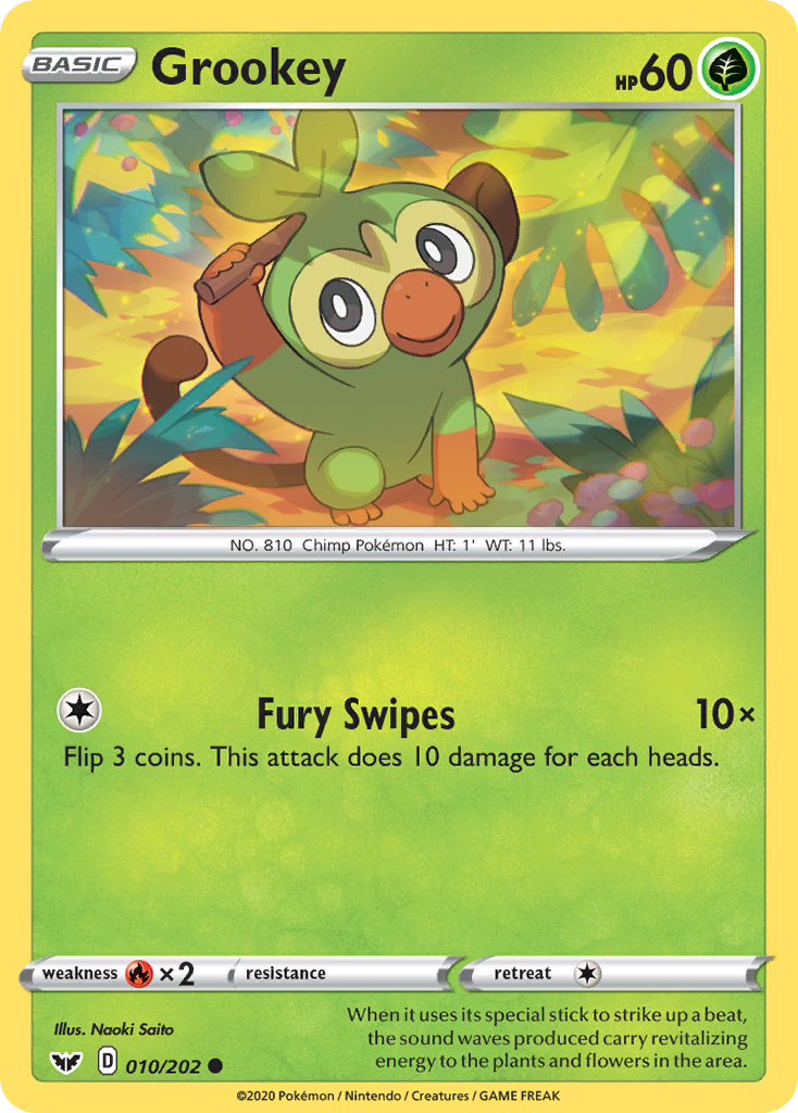 Grookey (010/202) [Sword & Shield: Base Set] | Exor Games Summserside