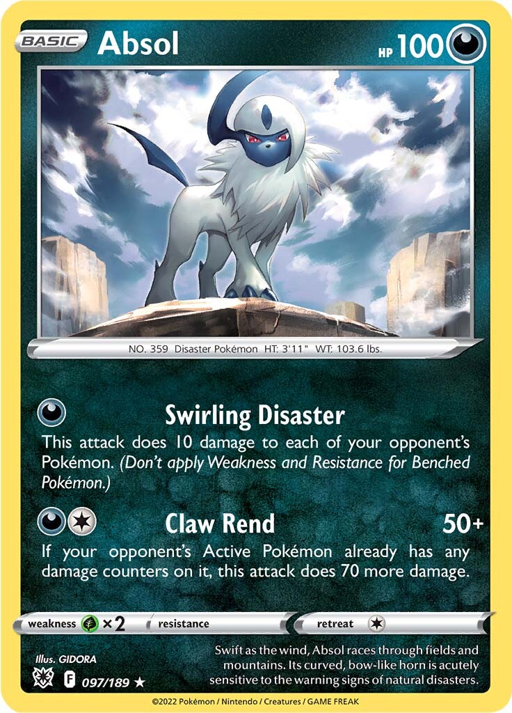 Absol (097/189) (Theme Deck Exclusive) [Sword & Shield: Astral Radiance] | Exor Games Summserside