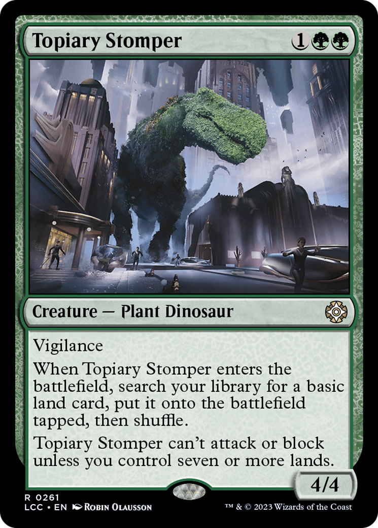 Topiary Stomper [The Lost Caverns of Ixalan Commander] | Exor Games Summserside