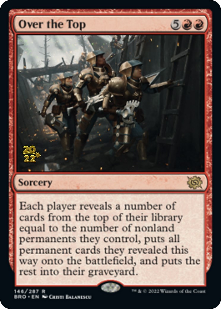 Over the Top [The Brothers' War: Prerelease Promos] | Exor Games Summserside