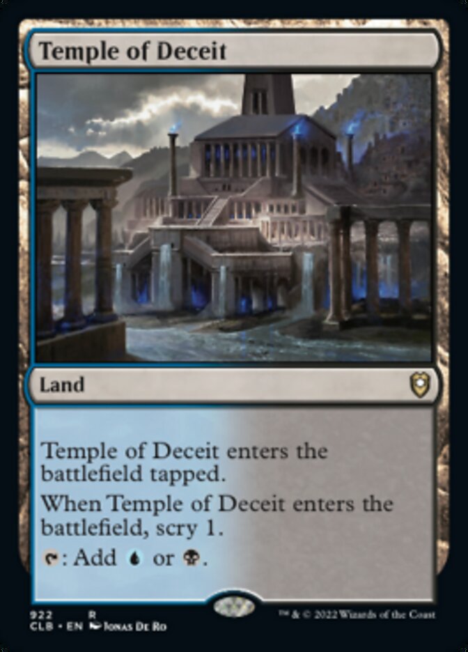 Temple of Deceit [Commander Legends: Battle for Baldur's Gate] | Exor Games Summserside