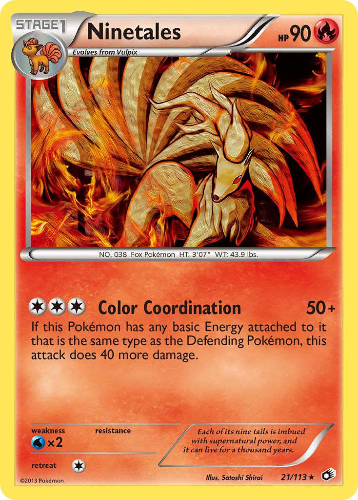 Ninetales (21/113) [Black & White: Legendary Treasures] | Exor Games Summserside
