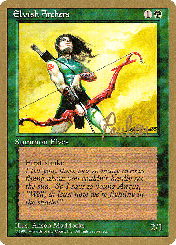 Elvish Archers (Preston Poulter) [Pro Tour Collector Set] | Exor Games Summserside