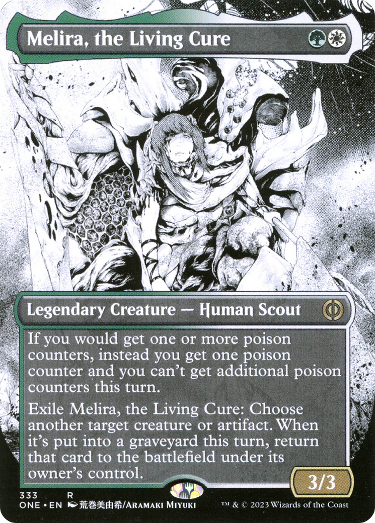 Melira, the Living Cure (Borderless Manga) [Phyrexia: All Will Be One] | Exor Games Summserside