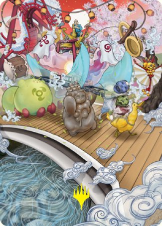 March of Otherworldly Light Art Card (Gold-Stamped Signature) [Kamigawa: Neon Dynasty Art Series] | Exor Games Summserside