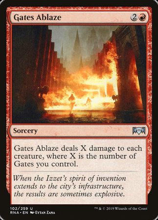 Gates Ablaze [Ravnica Allegiance] | Exor Games Summserside