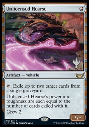 Unlicensed Hearse (Promo Pack) [Streets of New Capenna Promos] | Exor Games Summserside