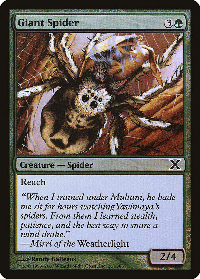 Giant Spider (Premium Foil) [Tenth Edition] | Exor Games Summserside