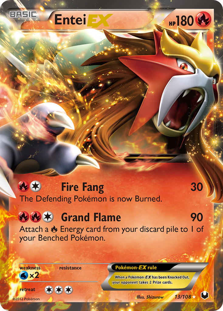 Entei EX (13/108) [Black & White: Dark Explorers] | Exor Games Summserside