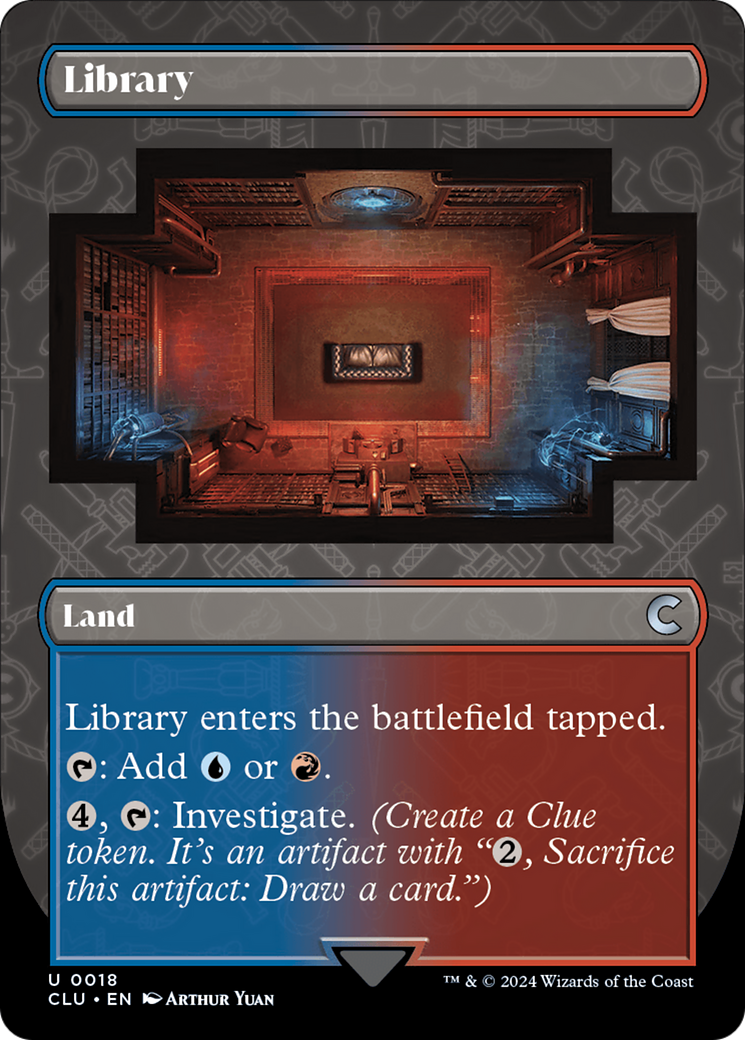Library (Borderless) [Ravnica: Clue Edition] | Exor Games Summserside