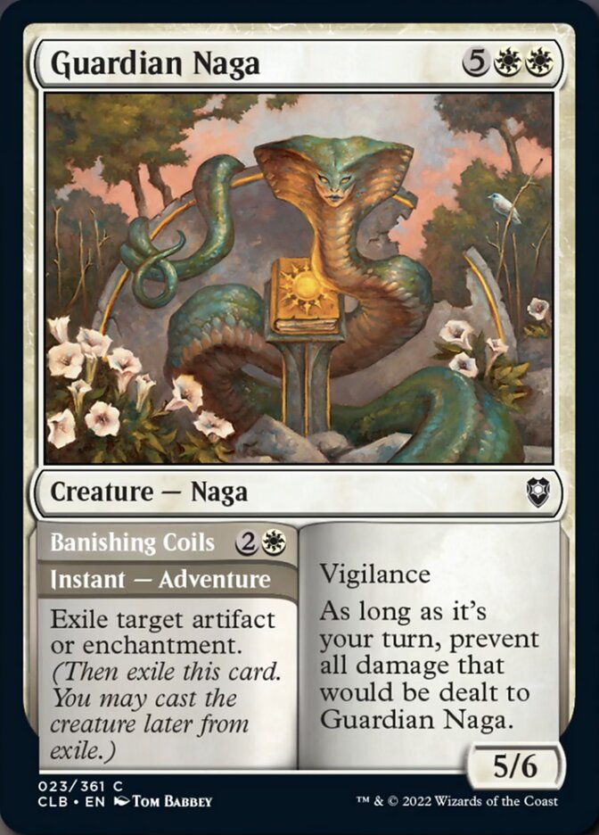 Guardian Naga // Banishing Coils [Commander Legends: Battle for Baldur's Gate] | Exor Games Summserside