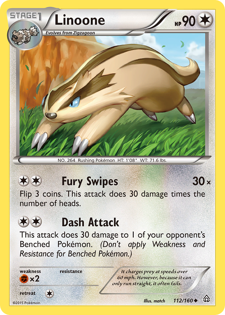 Linoone (112/160) [XY: Primal Clash] | Exor Games Summserside