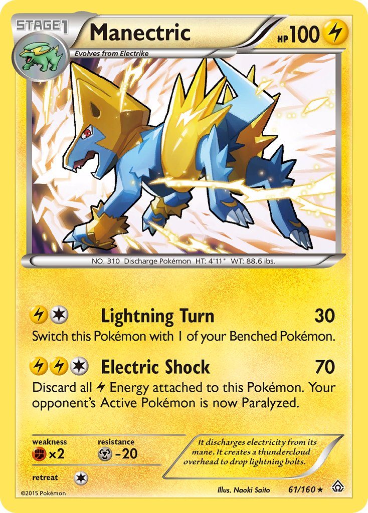 Manectric (61/160) (Theme Deck Exclusive) [XY: Primal Clash] | Exor Games Summserside