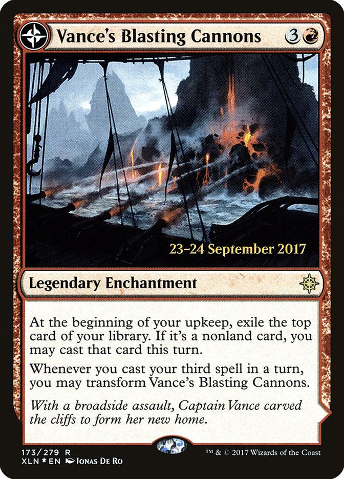 Vance's Blasting Cannons // Spitfire Bastion  [Ixalan Prerelease Promos] | Exor Games Summserside